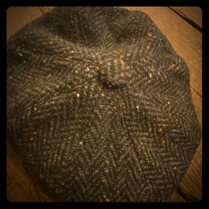 VINTAGE WOOL HIGHLANDS TWEED NEWSBOY CAP